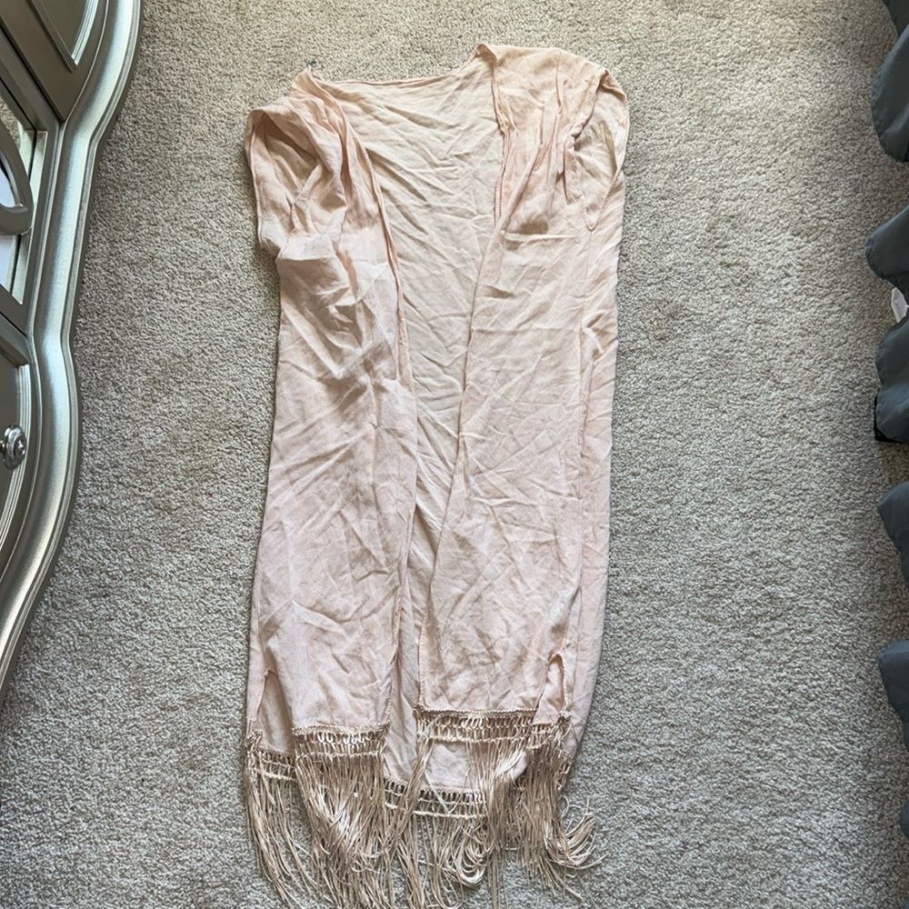 Swimsuit fringe cover up